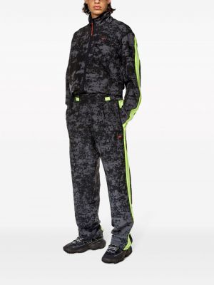Spodnie sportowe z nadrukiem w abstrakcyjne wzory Diesel