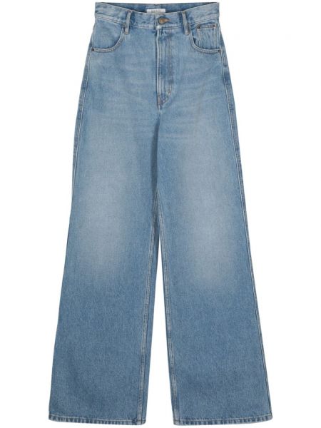 Voľné džínsy s rovným strihom Gauchere modrá