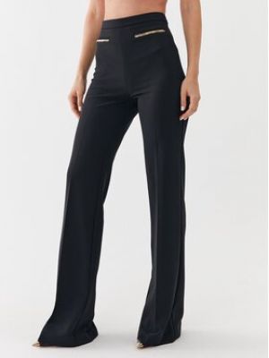 Pantalon large Elisabetta Franchi noir