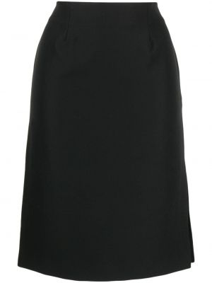 Midi sukně na zip z polyesteru Vivetta - černá