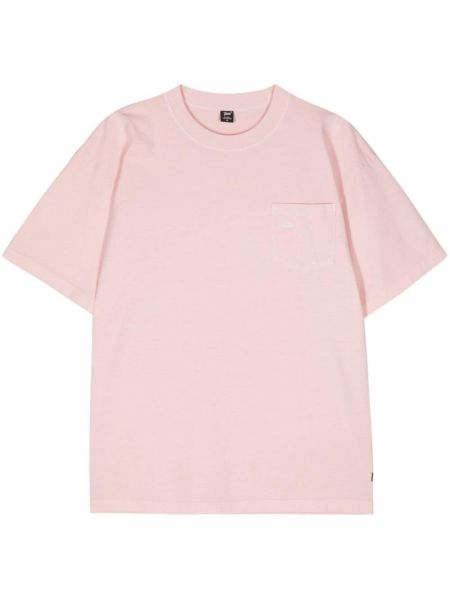 Kokvilnas t-krekls ar kabatām Patta rozā