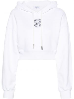 Perlen hoodie Off-white weiß