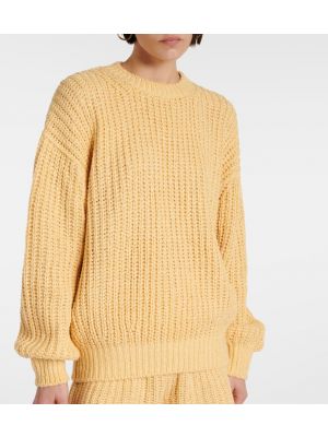 Jedwabny sweter Loro Piana beżowy