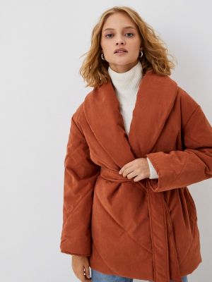 Утепленная демисезонная куртка Imocean коричневая