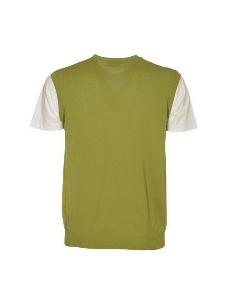 Camiseta de algodón de crepé Daniele Fiesoli verde