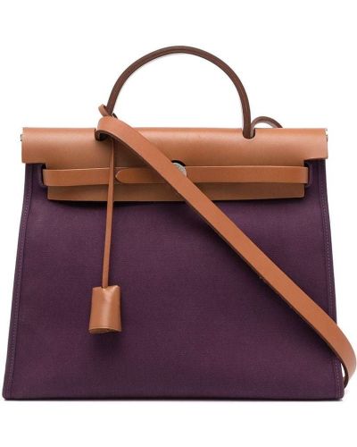 Bolso shopper Hermès violeta