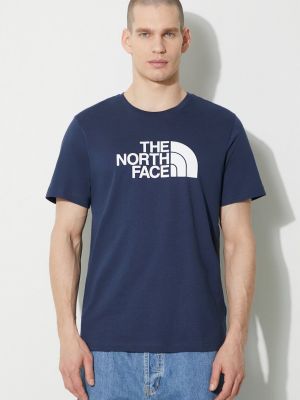 Tricou din bumbac The North Face albastru