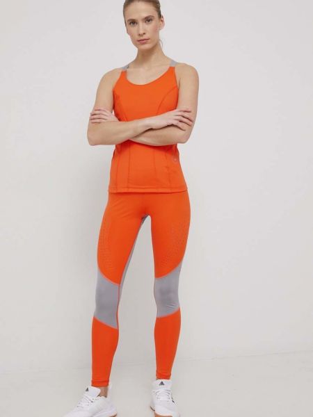 Брюки з візерунком Adidas By Stella Mccartney, помаранчеві