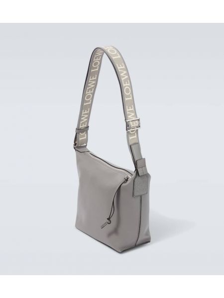 Leder mini-tasche Loewe grau