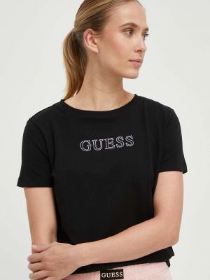 Majica kratki rukavi Guess crna