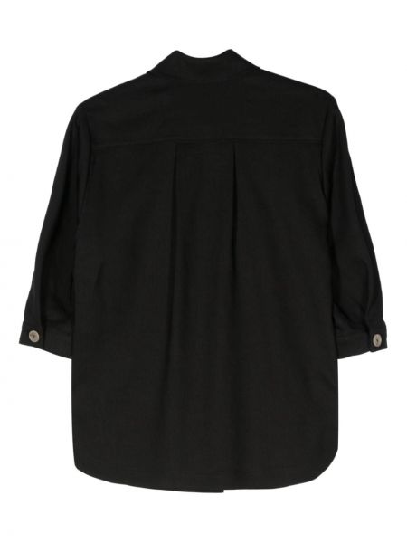 Camicia di lino Alysi nero