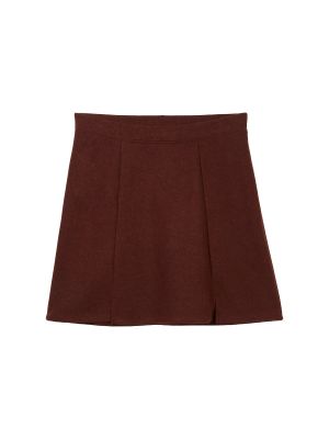 Suknja s melange uzorkom Tom Tailor Women + smeđa