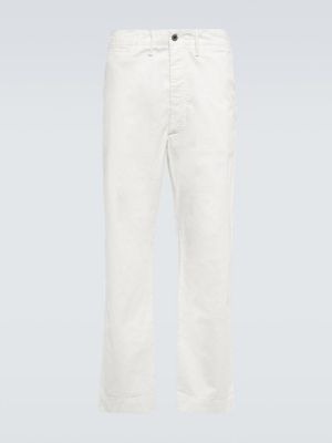 Pantalon chino slim en coton Rrl blanc