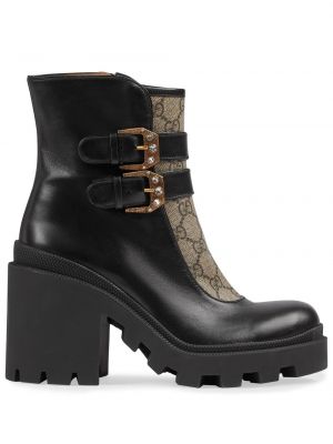 Ankle boots mit schnalle Gucci