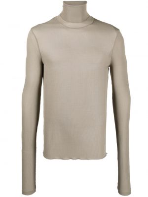 Прозрачен пуловер Ami Paris сиво