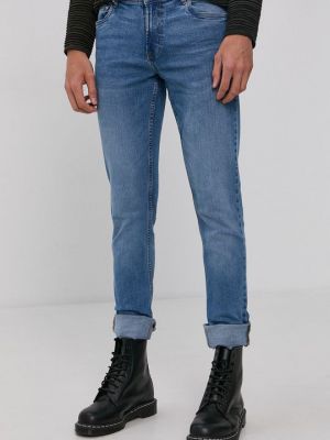 Однотонные джинсы Solid синие