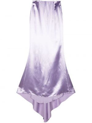 Saténové dlouhá sukně Del Core fialové