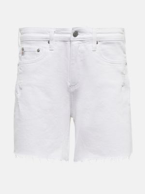Kratke jeans hlače Ag Jeans bela