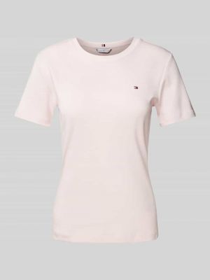 Koszulka w paski Tommy Hilfiger różowa