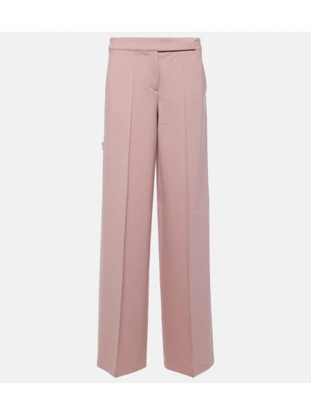 Rovné kalhoty s vysokým pasem relaxed fit Dorothee Schumacher růžové