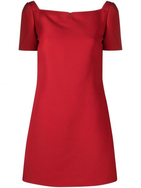 Mini-abito con scollo quadrato Valentino Garavani rosso