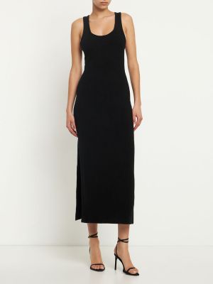Кашмирена рокля Michael Kors Collection черно