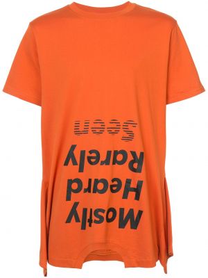 Pérové tričko Mostly Heard Rarely Seen oranžová