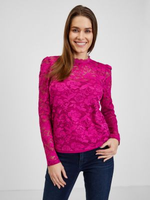 Tricou din dantelă Orsay roz