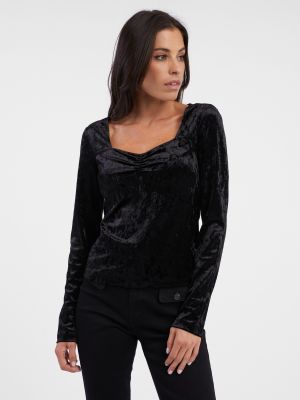 Кадифена блуза Orsay черно