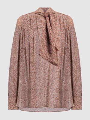 Шовкова блуза з абстрактним візерунком Kiton
