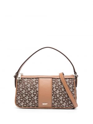 Shoppingväska i jacquard Dkny brun