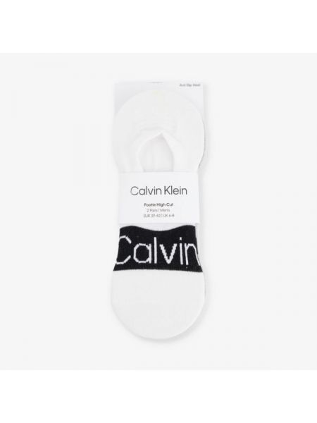 Хлопковые носки Calvin Klein белые