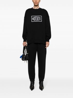 Sweatshirt mit stickerei Rotate schwarz