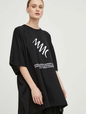 Koszulka bawełniana Mmc Studio czarna