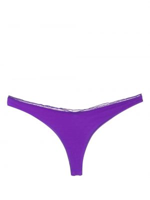 Spitzen gepunkteter bikini mit print Mc2 Saint Barth lila