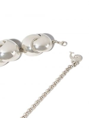 Oversized náhrdelník Pucci stříbrný