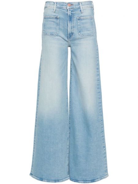 Jeans mit stickerei Mother blau