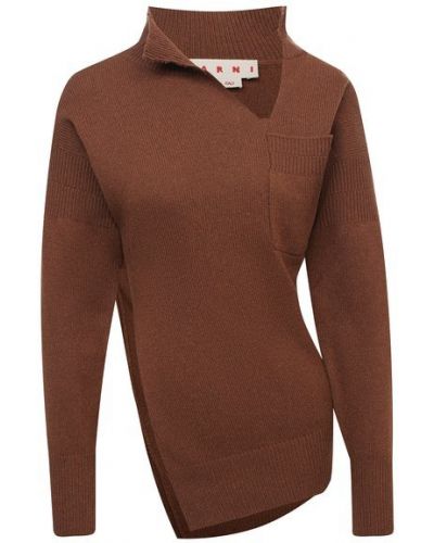 Кашемировый пуловер Marni, коричневый