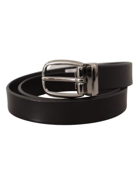 Cinturón de cuero con hebilla de granate Dolce & Gabbana