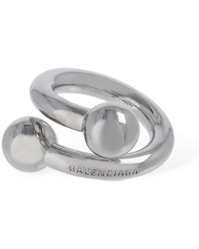 Pierścionek Balenciaga srebrny