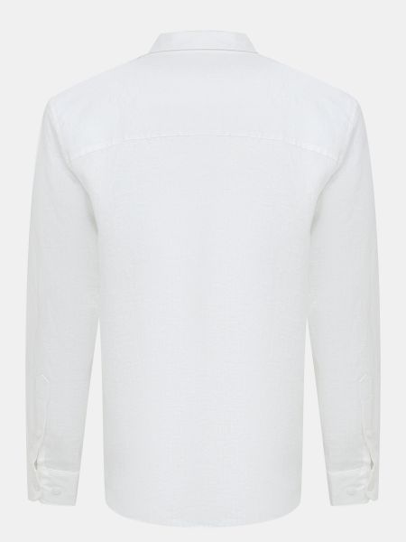 Джинсовая рубашка Alessandro Manzoni Jeans белая