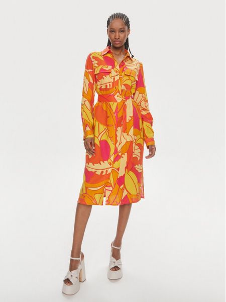 Φόρεμα σε στυλ πουκάμισο Joseph Ribkoff πορτοκαλί