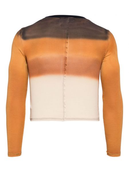 Raštuota medvilninė marškiniai Eckhaus Latta oranžinė