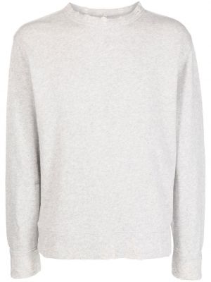 Obrabljen pulover z okroglim izrezom R13 siva
