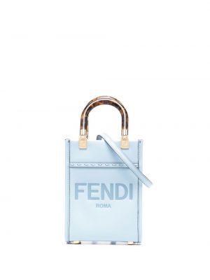 Кожаная тоут сумка шоппер Fendi