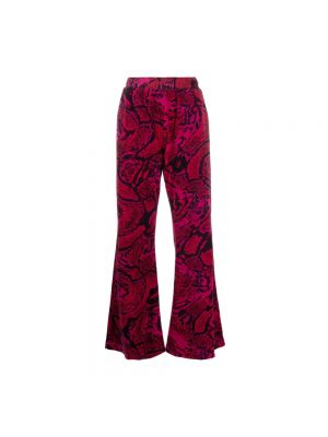 Różowe spodnie relaxed fit Aries