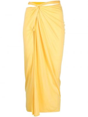 Midi suknja Jacquemus žuta