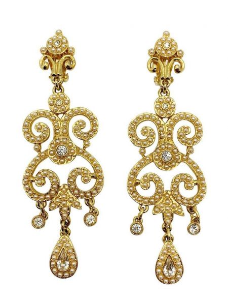 Fülbevaló gyöngyökkel Jennifer Gibson Jewellery aranyszínű