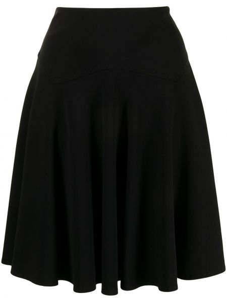Plisovaná sukně Moschino Pre-owned - černá