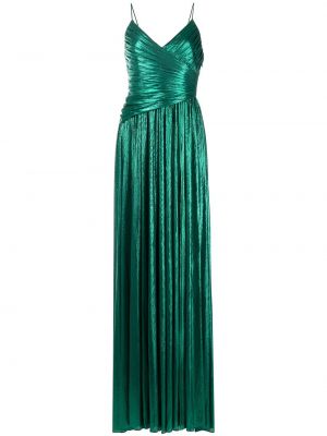 Plisirana večernja haljina Retrofete zelena